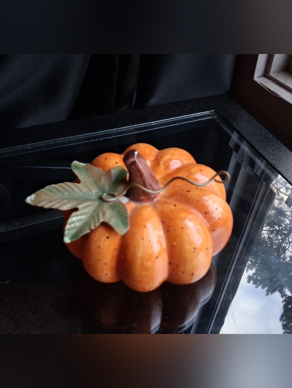Vintage Large Ceramic Pumpkin Pair - Picture 7 of 10